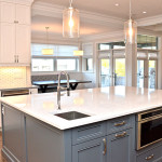 The 66 square foot island is the focal point of this stunning kitchen.