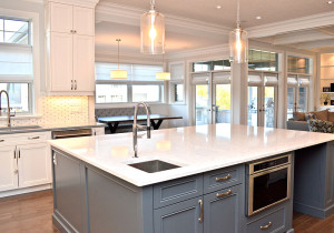 The 66 square foot island is the focal point of this stunning kitchen.